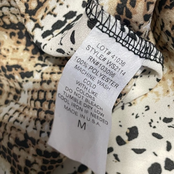 B Famous USA Snake print High Neck Tank Top Size Small - Picture 6 of 6